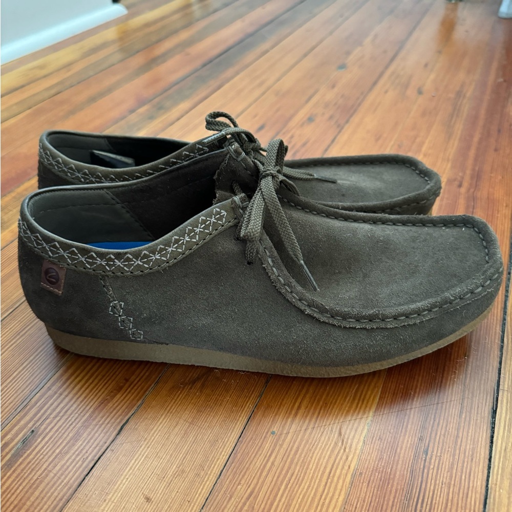 Clark’s Lace-up Moccasin Loafers in Brown / Gray - Picture 4 of 7